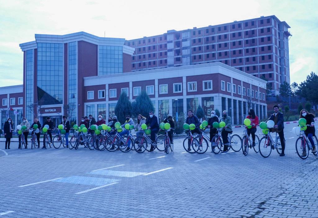 Üniversitemiz Genç Yeşilay Kulübünden “YeşilBis” Bisiklet Sürme Etkinliği