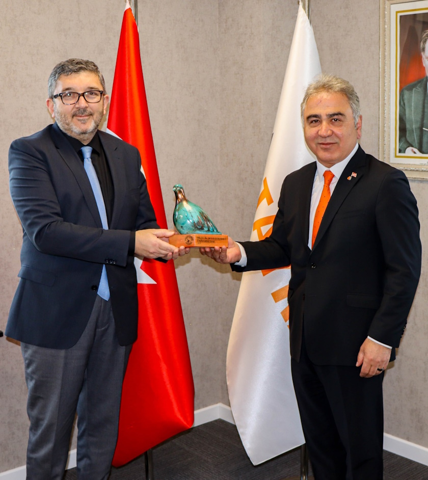 Rektörümüz Prof. Dr. Kaplancıklı ve Teknoloji Transfer Ofisi Koordinatörlüğü'nden TAYRAŞ Baz Ya ...