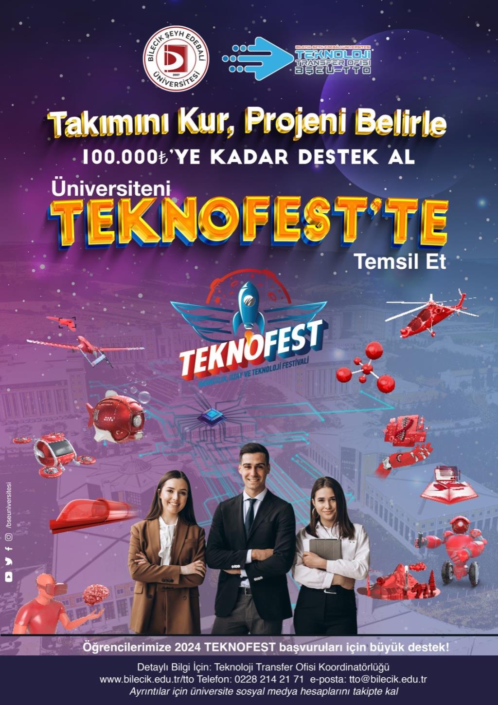 Üniversitemizden Katılımcılara TEKNOFEST İçin Büyük Destek