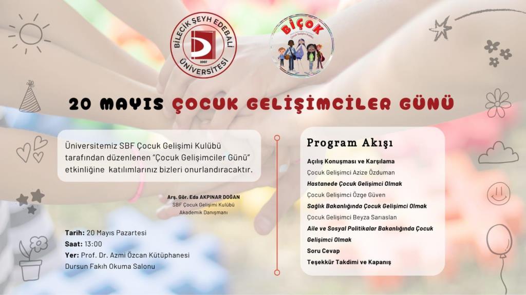 "20 Mayıs Çocuk Gelişimciler Günü" Etkinliği