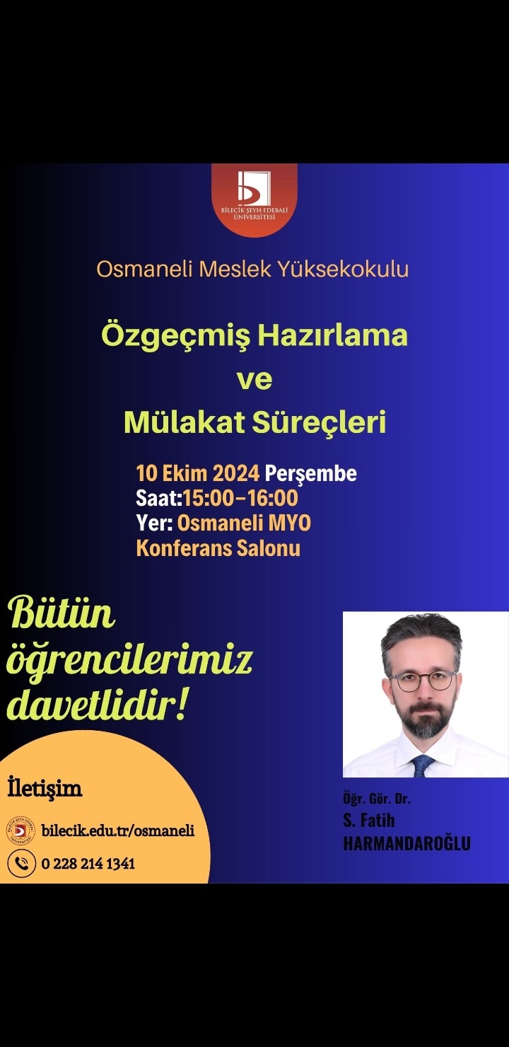 Özgeçmiş Hazırlama ve Mülakat Süreçleri Eğitimi