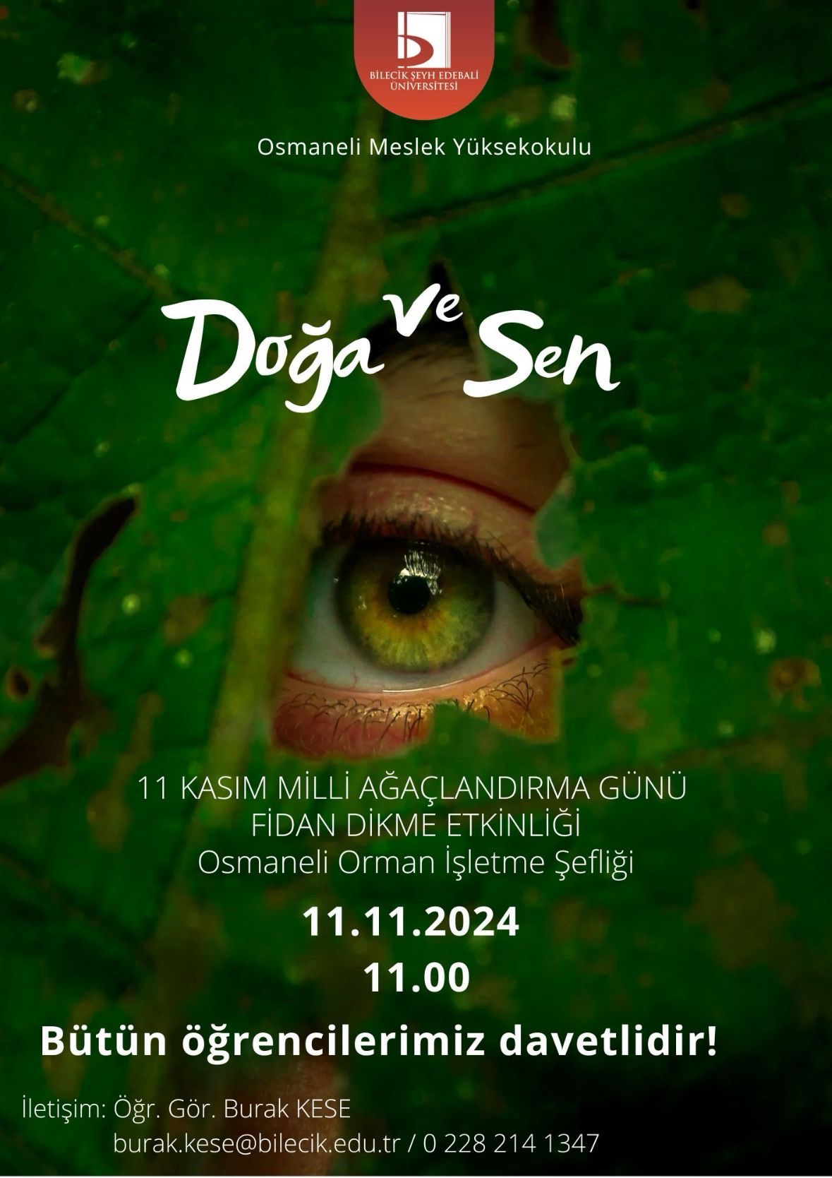 “Doğa ve Sen” Temalı Fidan Dikme Etkinliği