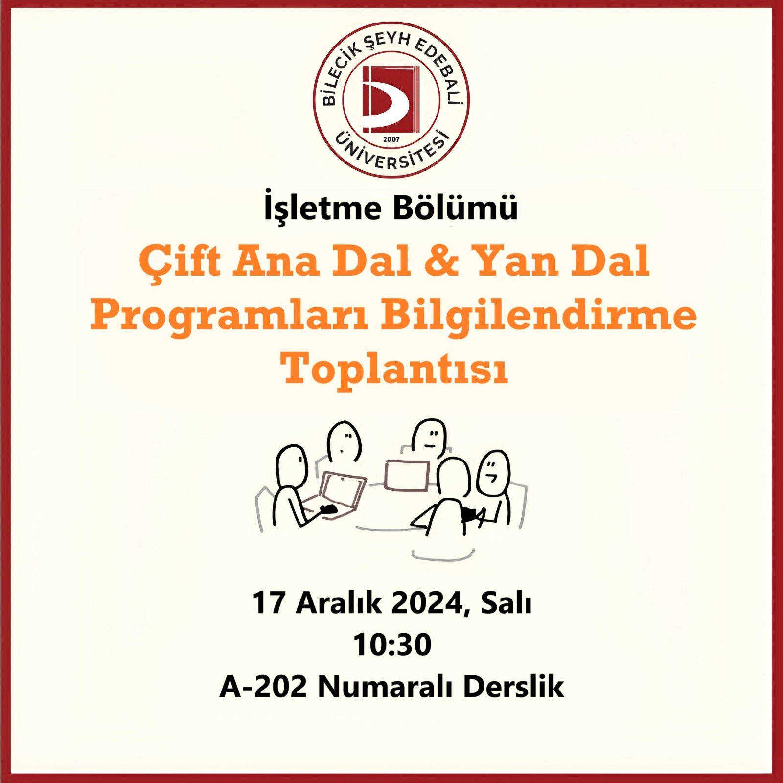 Çift Anadal, Yandal hakkında toplantı