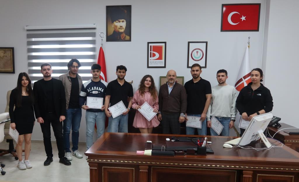 Personelimiz ve Öğrencilerimize Teşekkür Belgesi Takdim Edildi