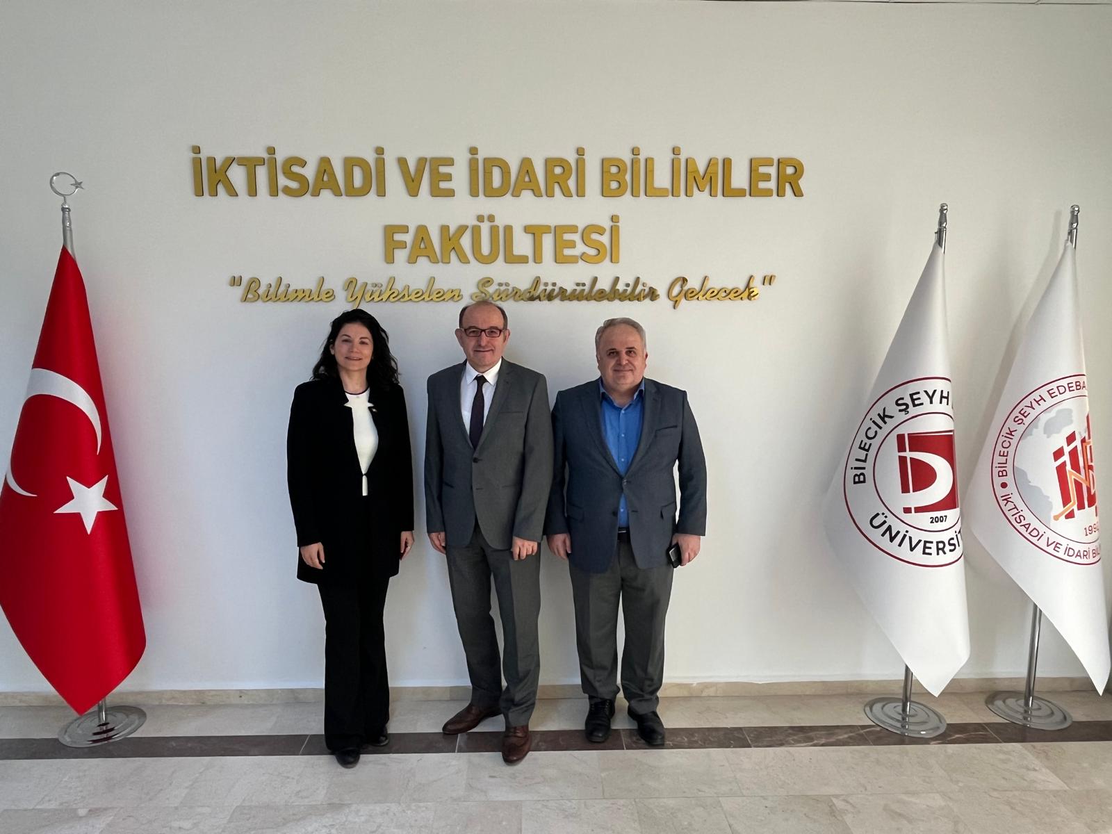 Bilecik Sanayi ve Teknoloji il Müdürlügü ve Bebka il Koordinatörlügü'nden Dekanimiza Ziyaret