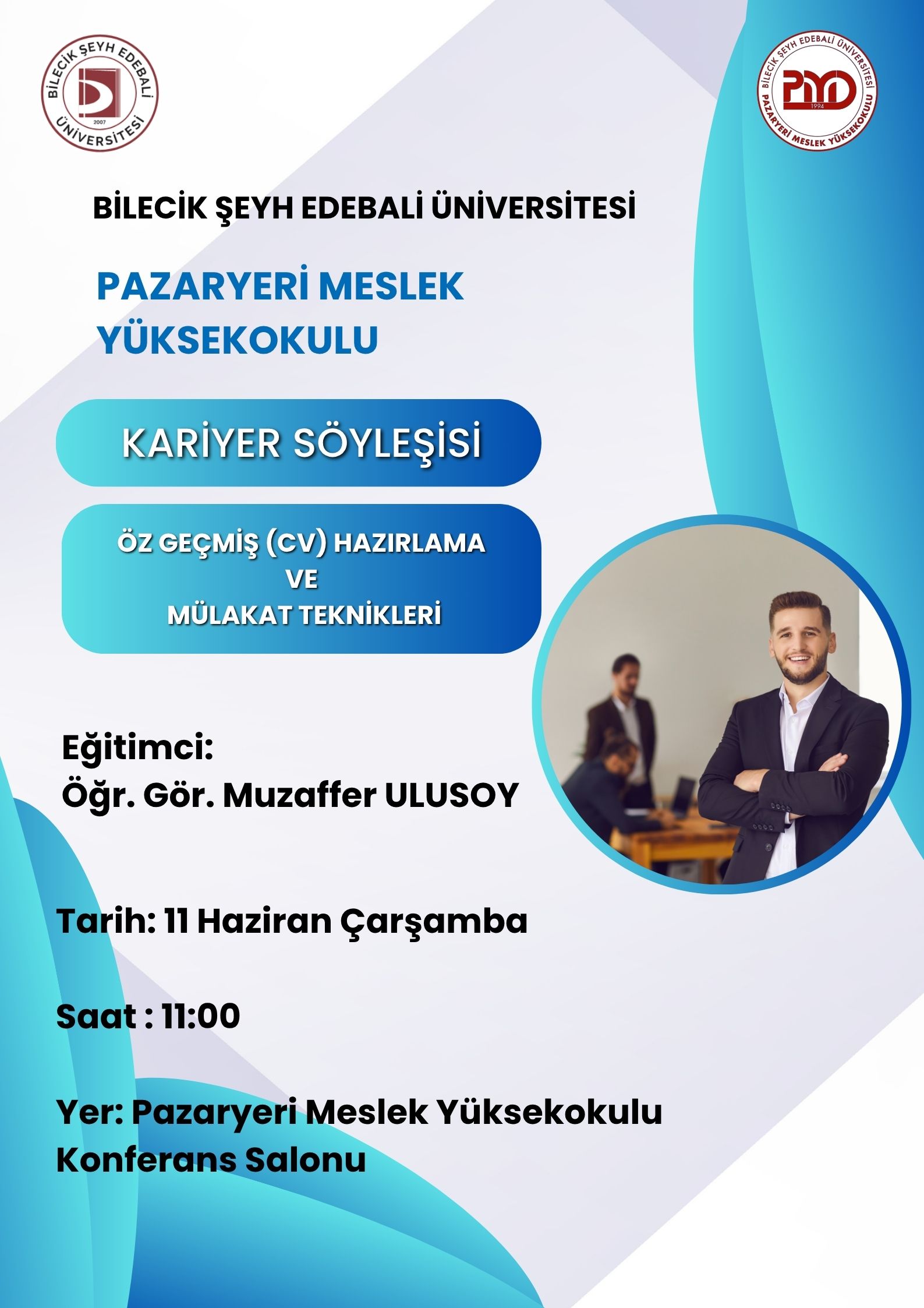 Yüksekokulumuzda "Öz Geçmiş (CV) Hazırlama ve Mülakat Teknikleri" Söyleşisi