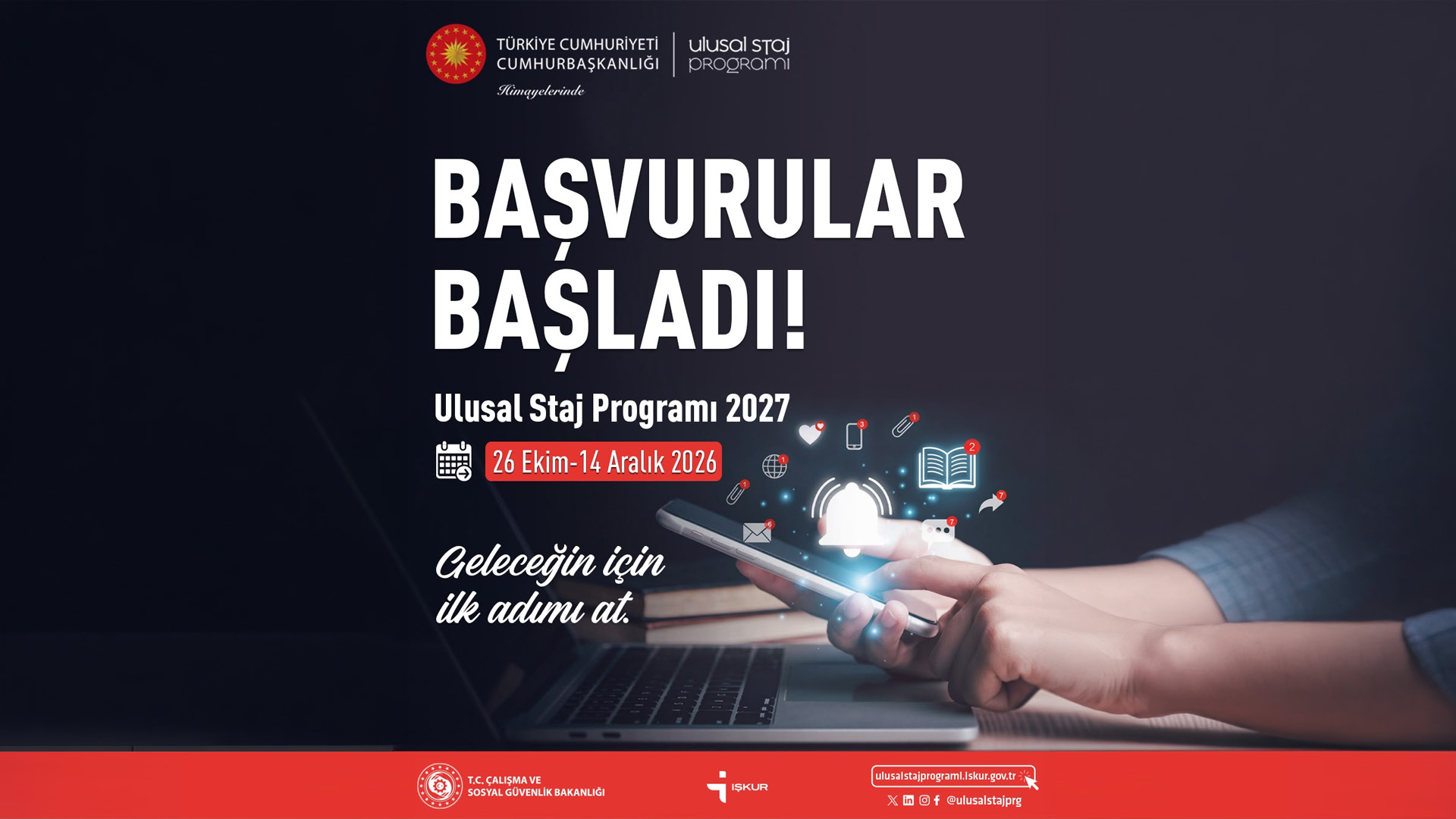 2027 Yılı Ulusal Staj Programı Başvuruları Başladı