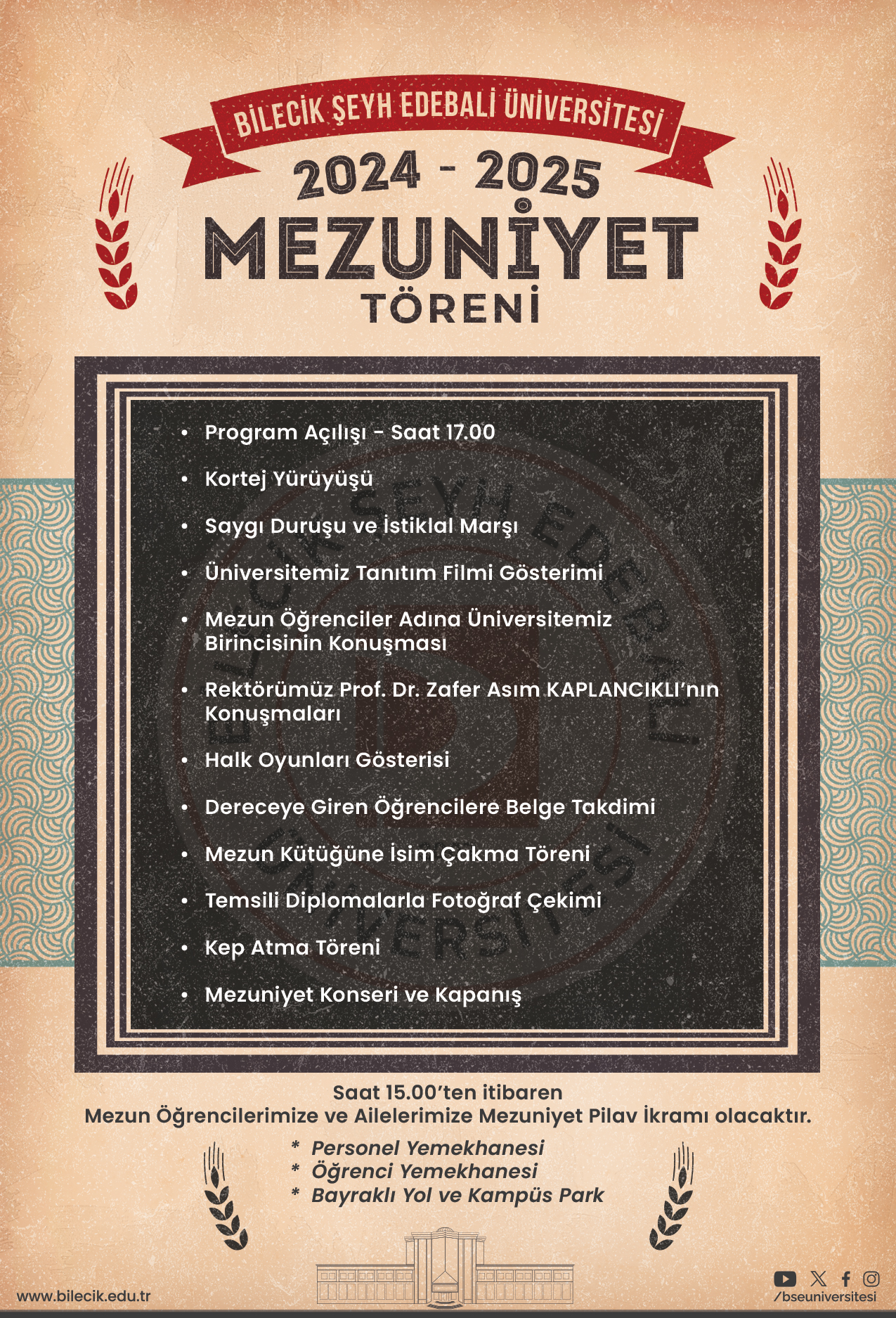 2024-2025 Eğitim-Öğretim Yılı Mezuniyet Töreni Hk.