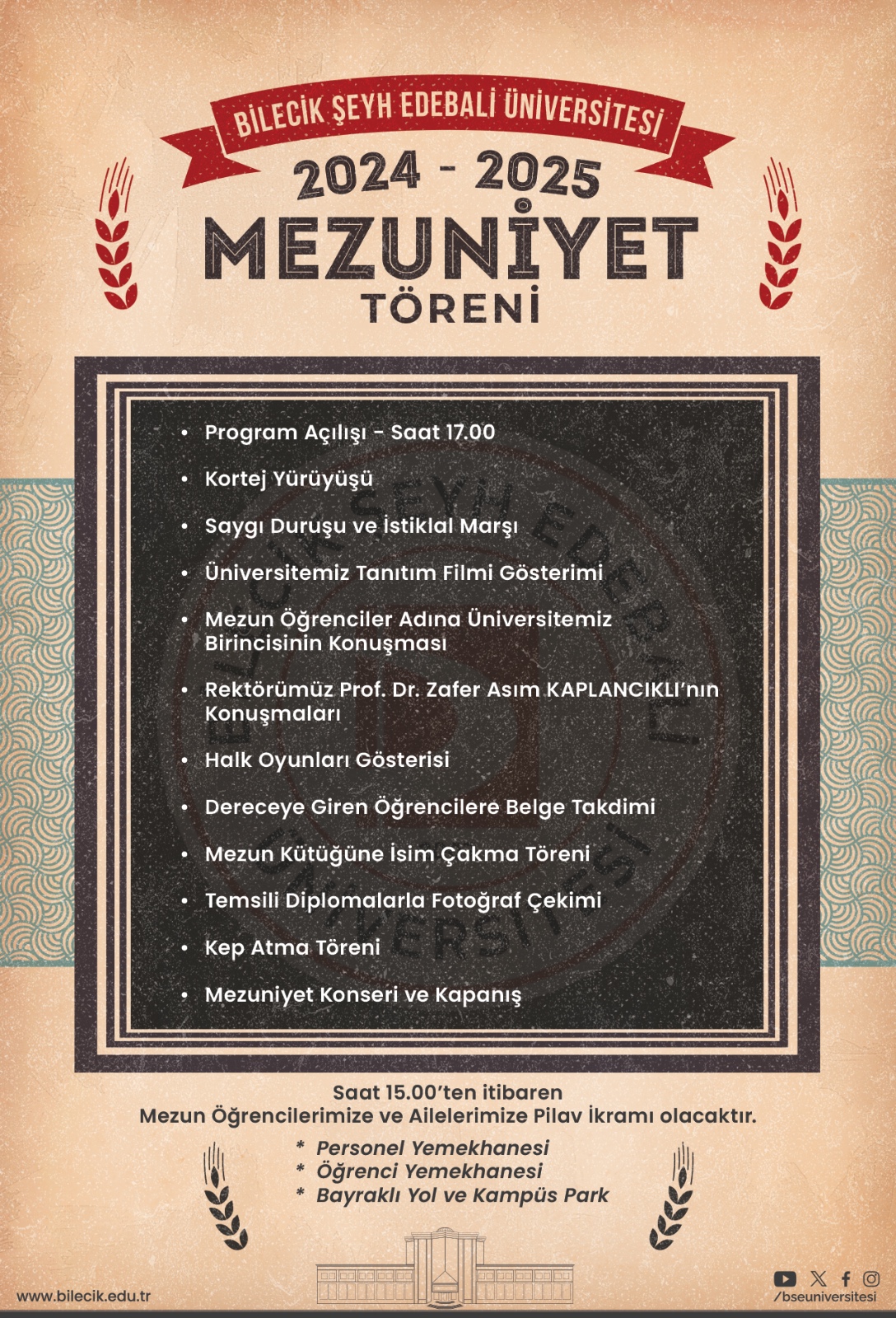2024-2025 Eğitim-Öğretim Yılı Mezuniyet Töreni Hk.