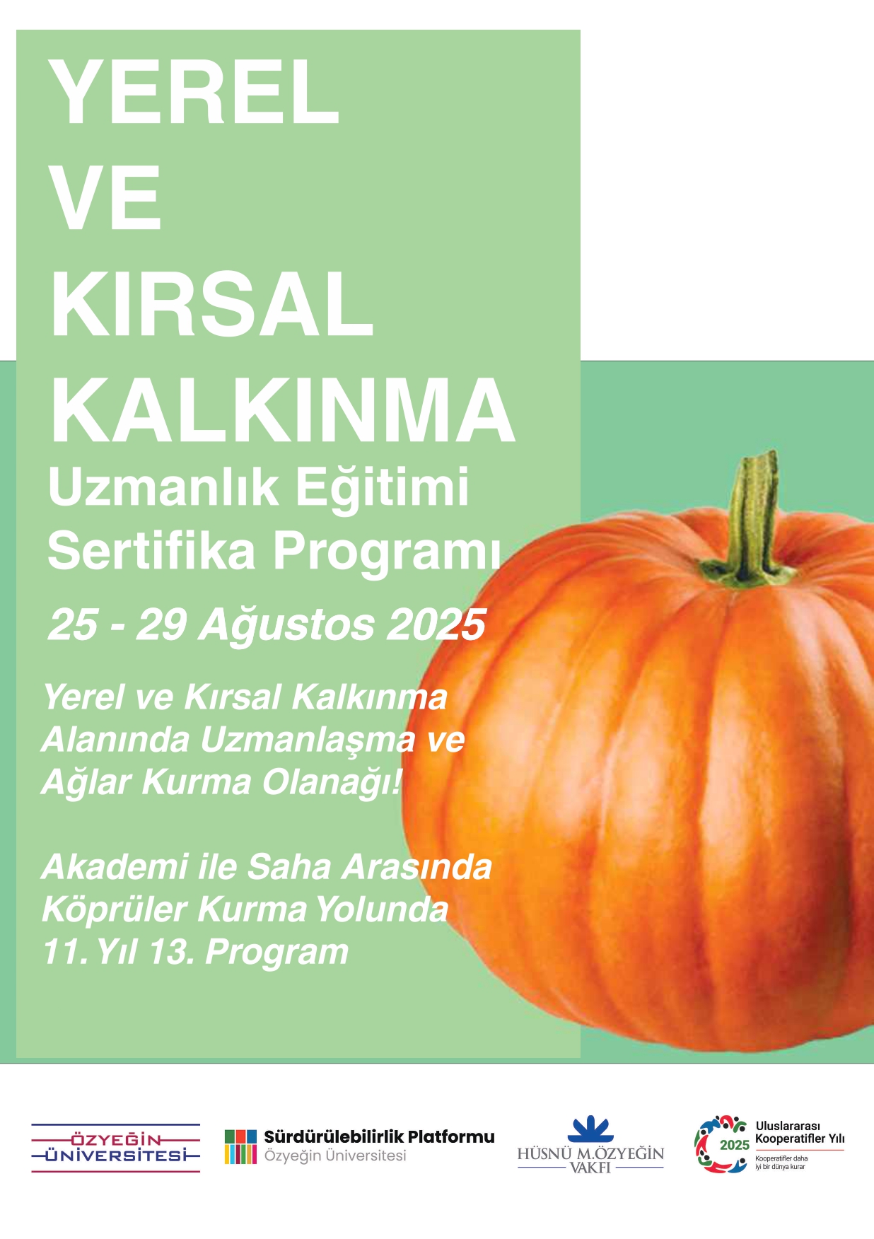 Yerel ve Kırsal Kalkınma Uzmanlık Eğitimi Sertifika Programı