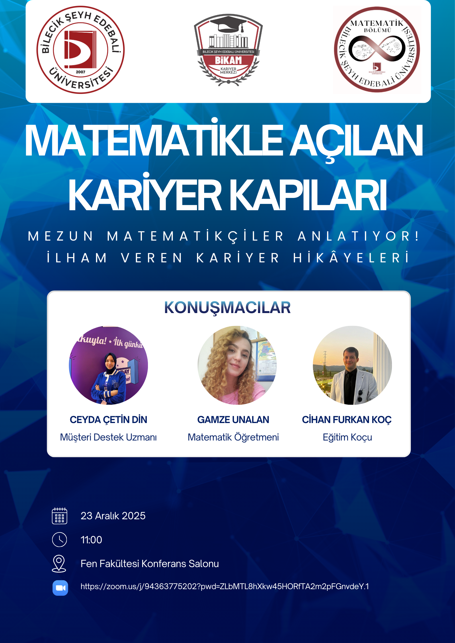 Etkinlik - "Matematikle Açılan Kariyer Kapıları" 