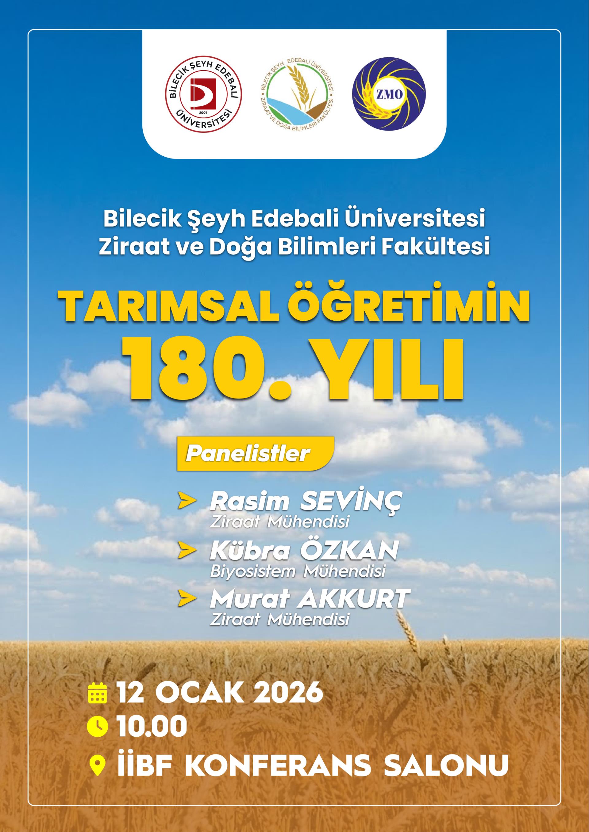 Tarımsal Öğretimin 180. Yılı