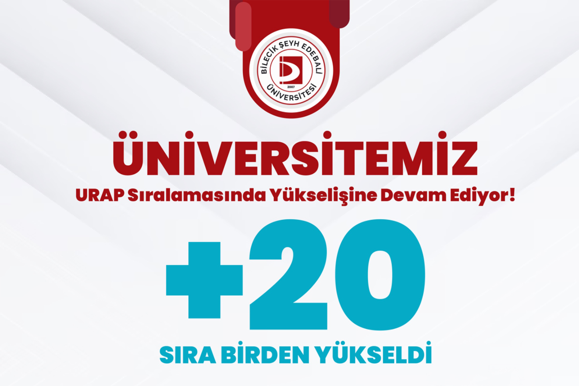 Üniversitemiz URAP 2025-2026 Sıralamasında 20 Basamak Yükseldi