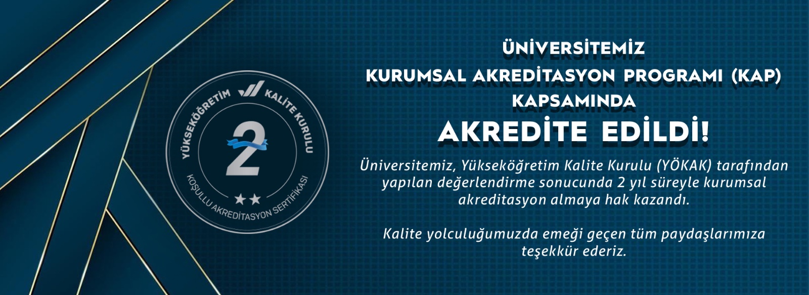 Bilecik Şeyh Edebali Üniversitesinden Akreditasyon Başarısı