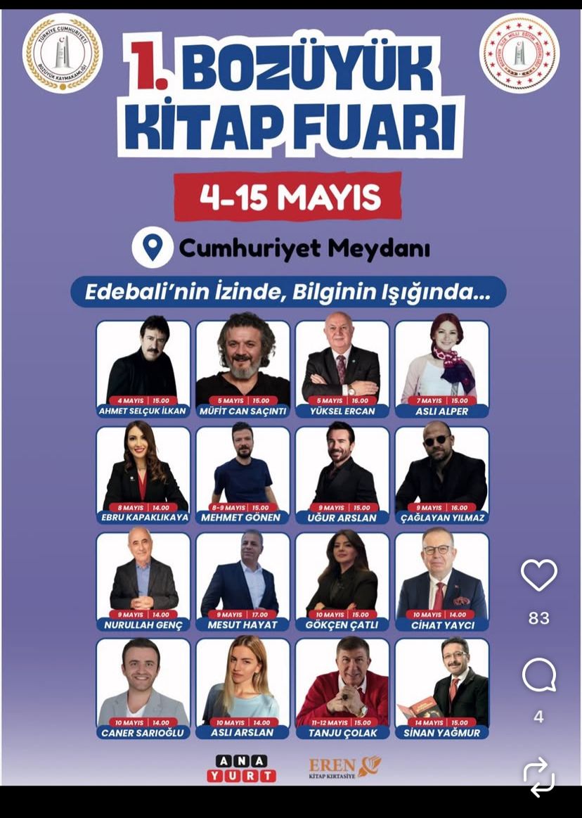 1. Bozüyük Kitap Fuarı 