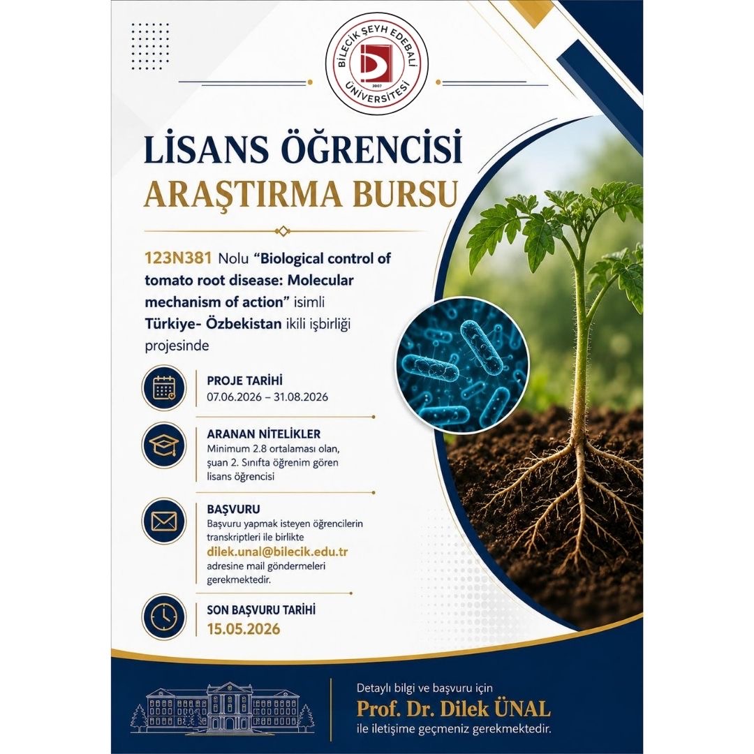 TÜBİTAK Özbekistan İkili İşbirliği Projesi İçin Lisans Bursiyeri Aranıyor!